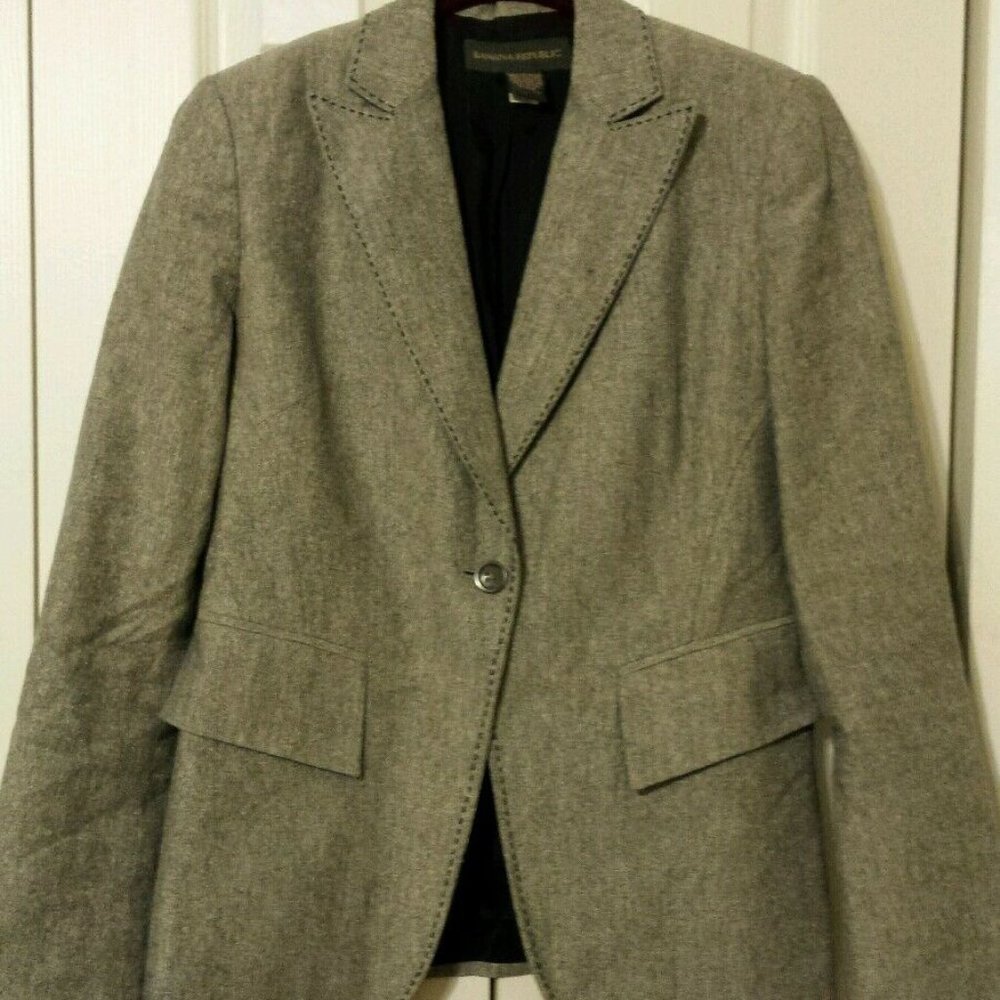Banana Republic Women's Tweed Blazer Silk Linen